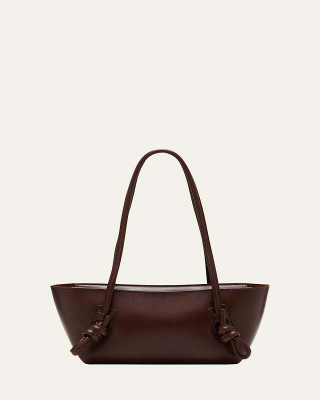 Fleca Knot Leather Shoulder Bag